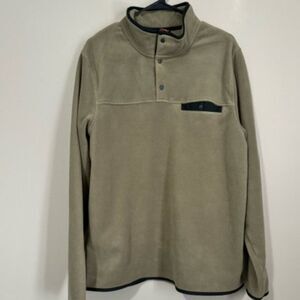 COPY - USED Men's 32* Heat Long Sleeve Sweatshirt w 1/4 Button and Pocket Green…